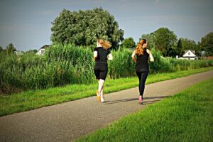 exercising teens